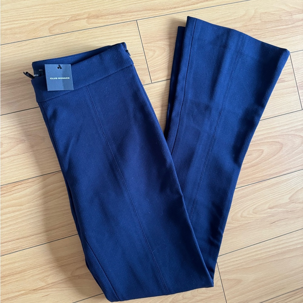 COPY - Club Monaco flared navy blue pant